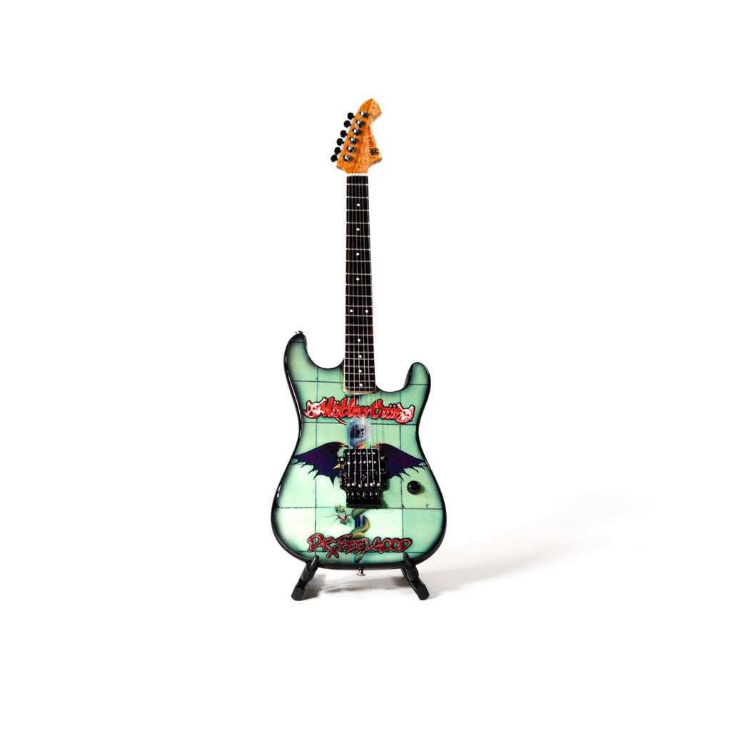 Mötley Crüe "Shout at the Devil" and "Dr. Feelgood" Collectible Miniature Guitar Set The Mini Axe