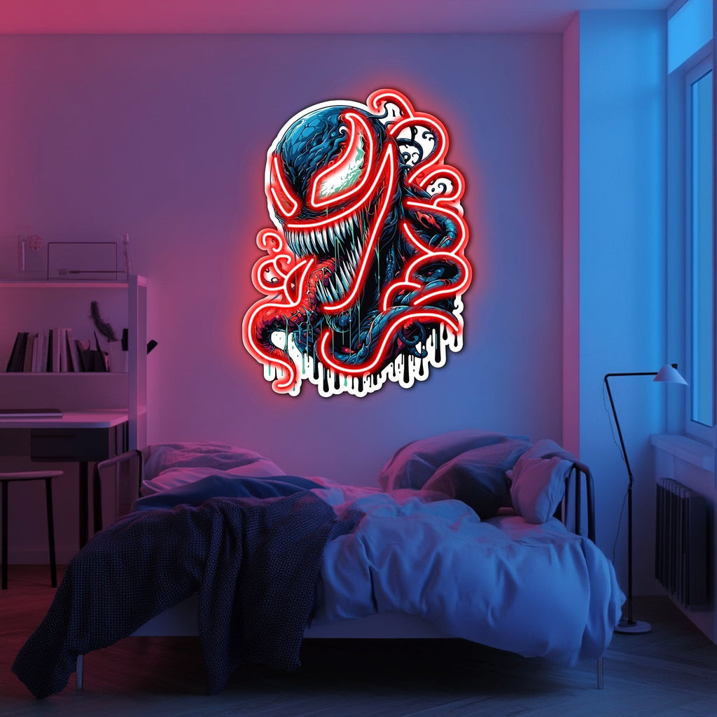UV Printed Venom  Neon Wall Art- LV0055 Liviqon.co