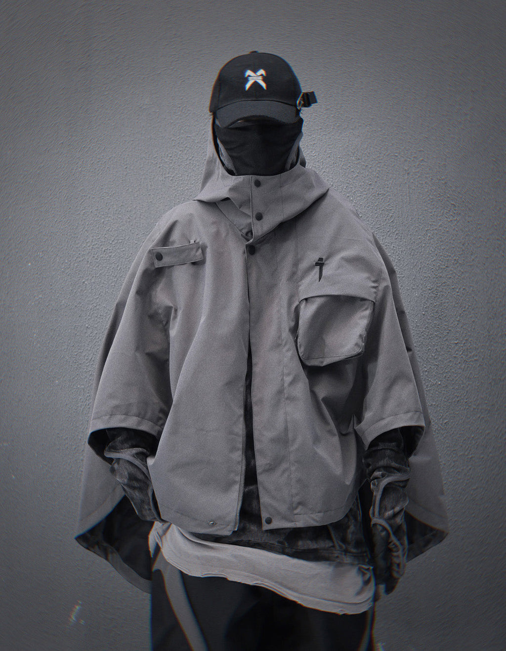 HiJ40 Grey I-Tech Poncho Niepce