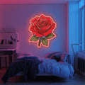 UV Printed Rose Neon Wall Art- LV0073 Liviqon.co