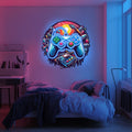 UV Printed Gamepad  Neon Wall Art- LV0070 Liviqon.co
