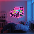 UV Printed Jeep Neon Wall Art- LV0078 Liviqon.co