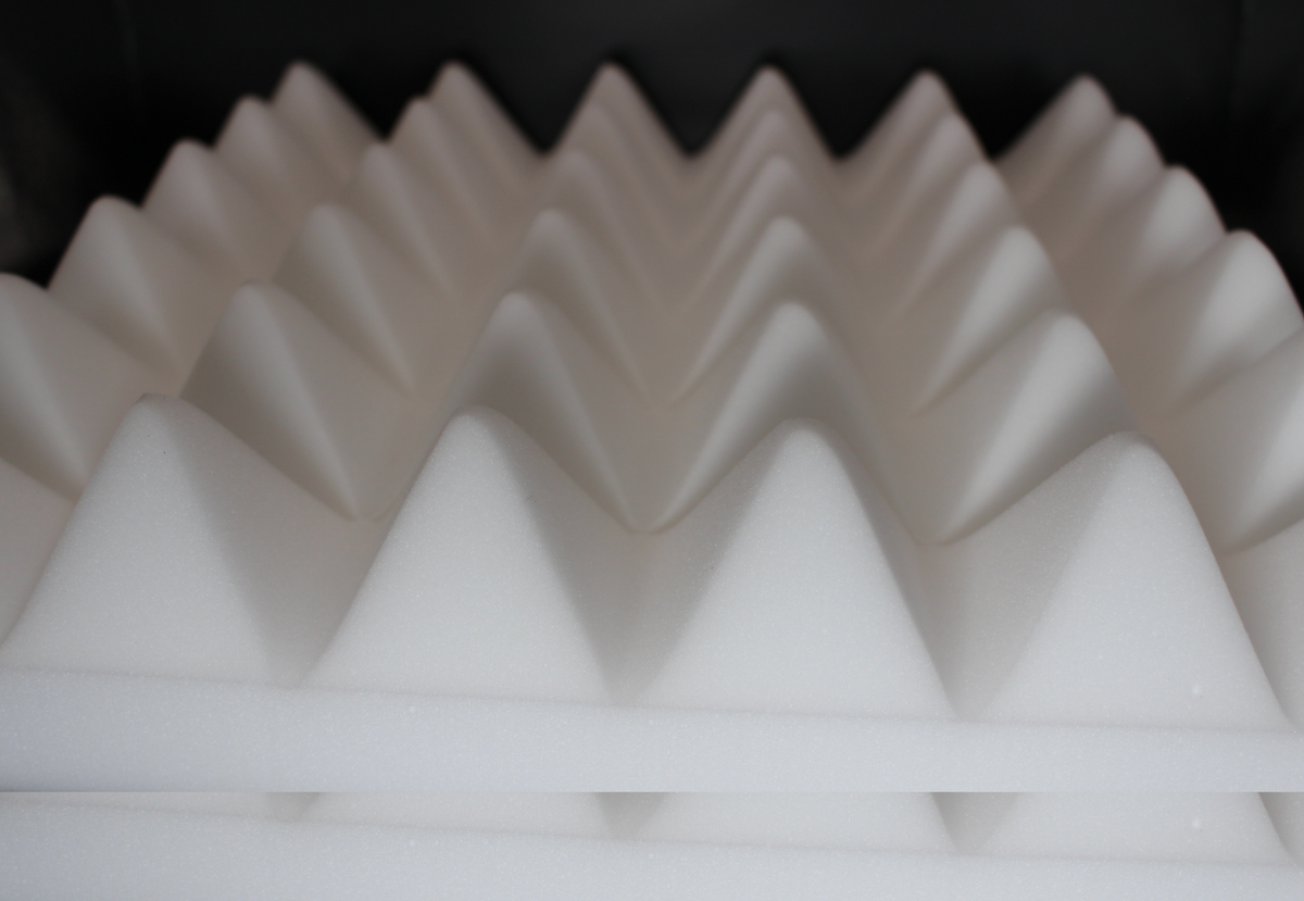 White Acoustic Foam Panels - 12x12x2.5" SoundAssured