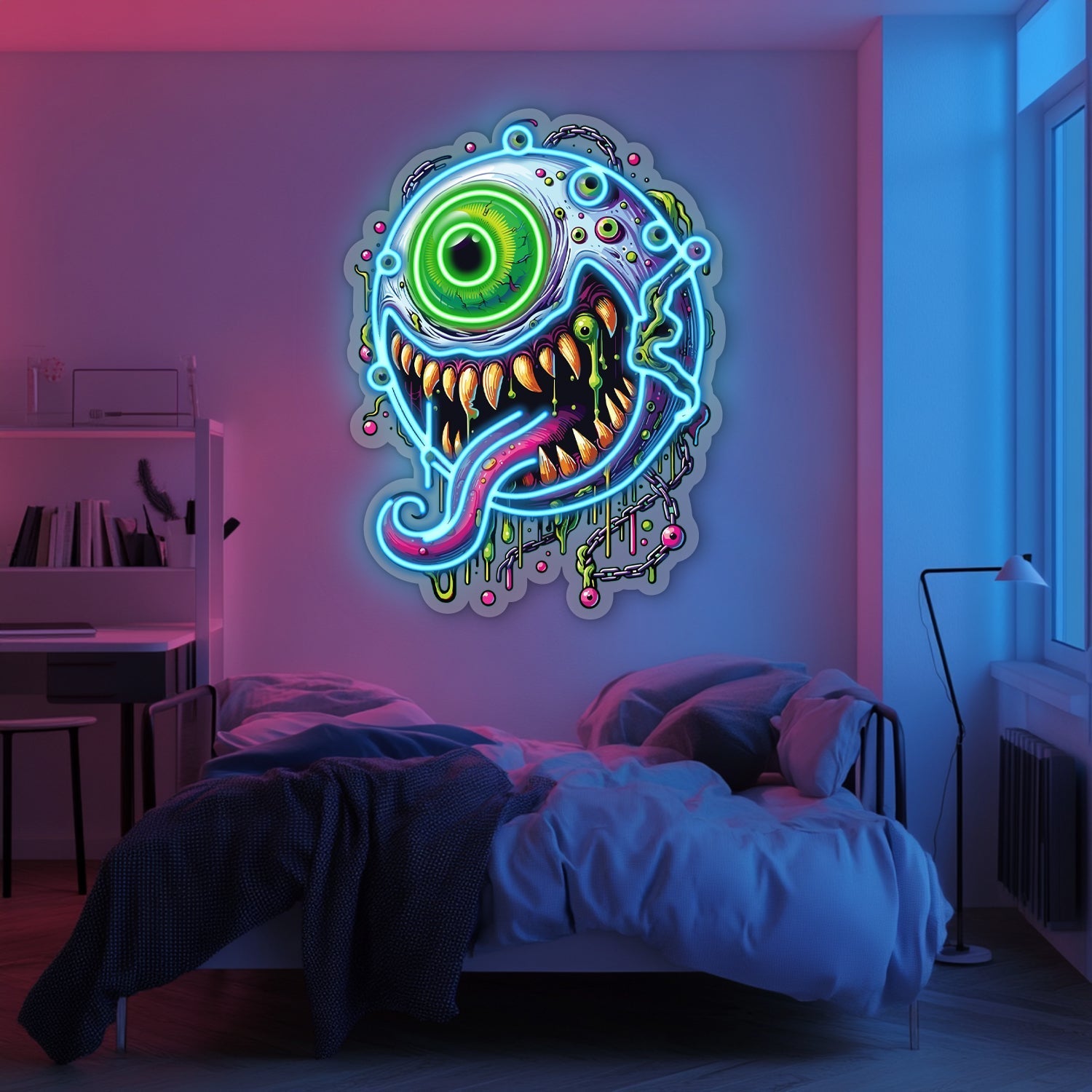 UV Printed Eye Neon Wall Art- LV0072 Liviqon.co