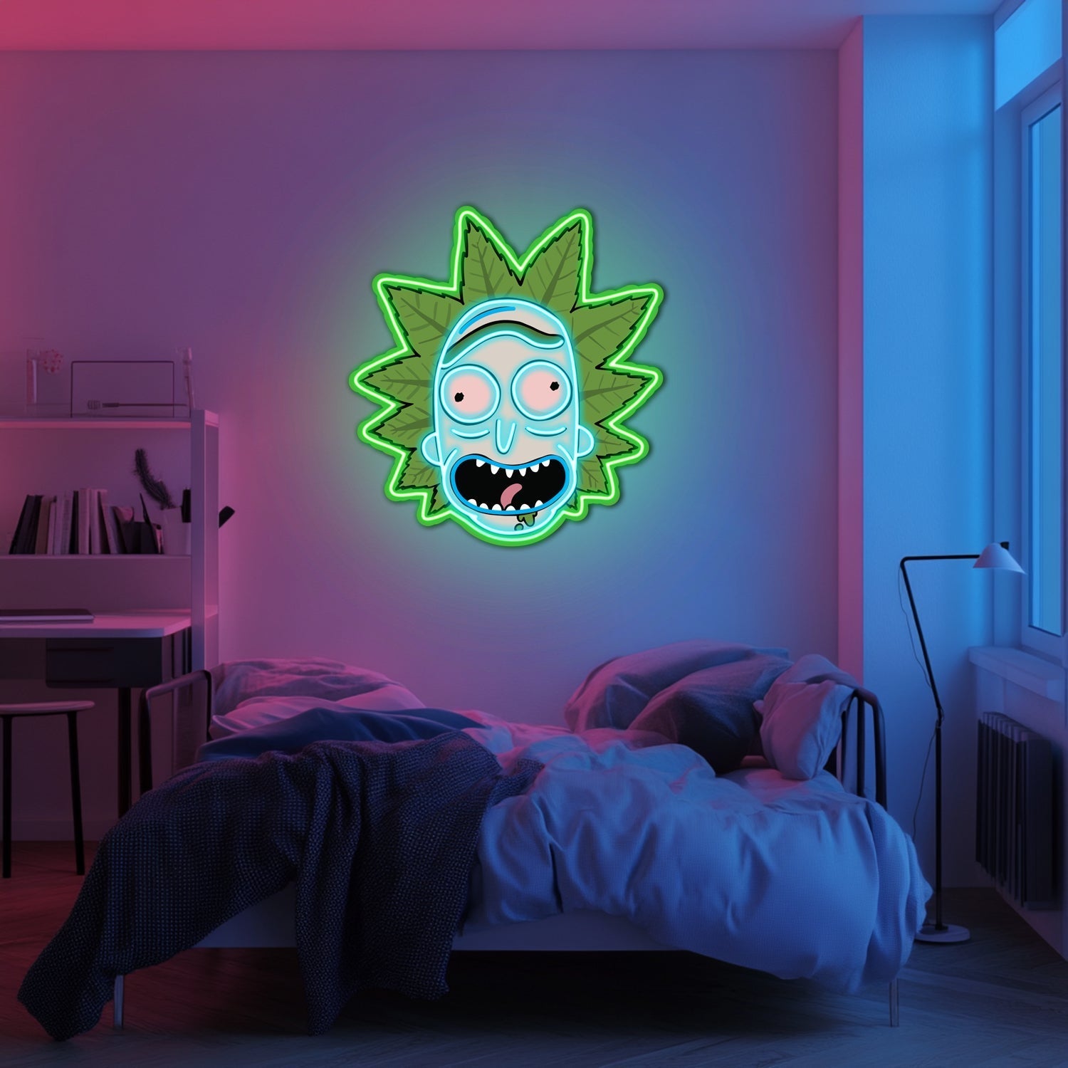 UV Printed Rick Neon Wall Art- LV0035 Liviqon.co