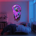 UV Printed Angel of Death Neon Wall Art- LV0004 Liviqon.co