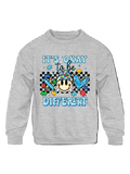 Boys it's Ok To Be Different Long Sleeve Smiley Face Crewneck Sweatshirt NicholesGifts