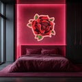 UV Printed Rose Neon Wall Art- LV0015 Liviqon.co