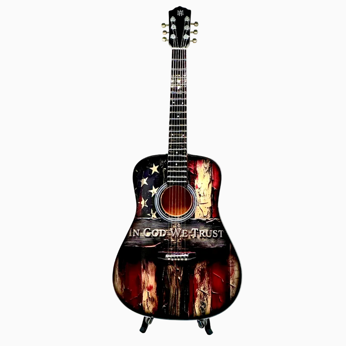 In God We Trust Miniature Guitar The Mini Axe