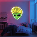 UV Printed Alien Neon Wall Art- LV0053 Liviqon.co