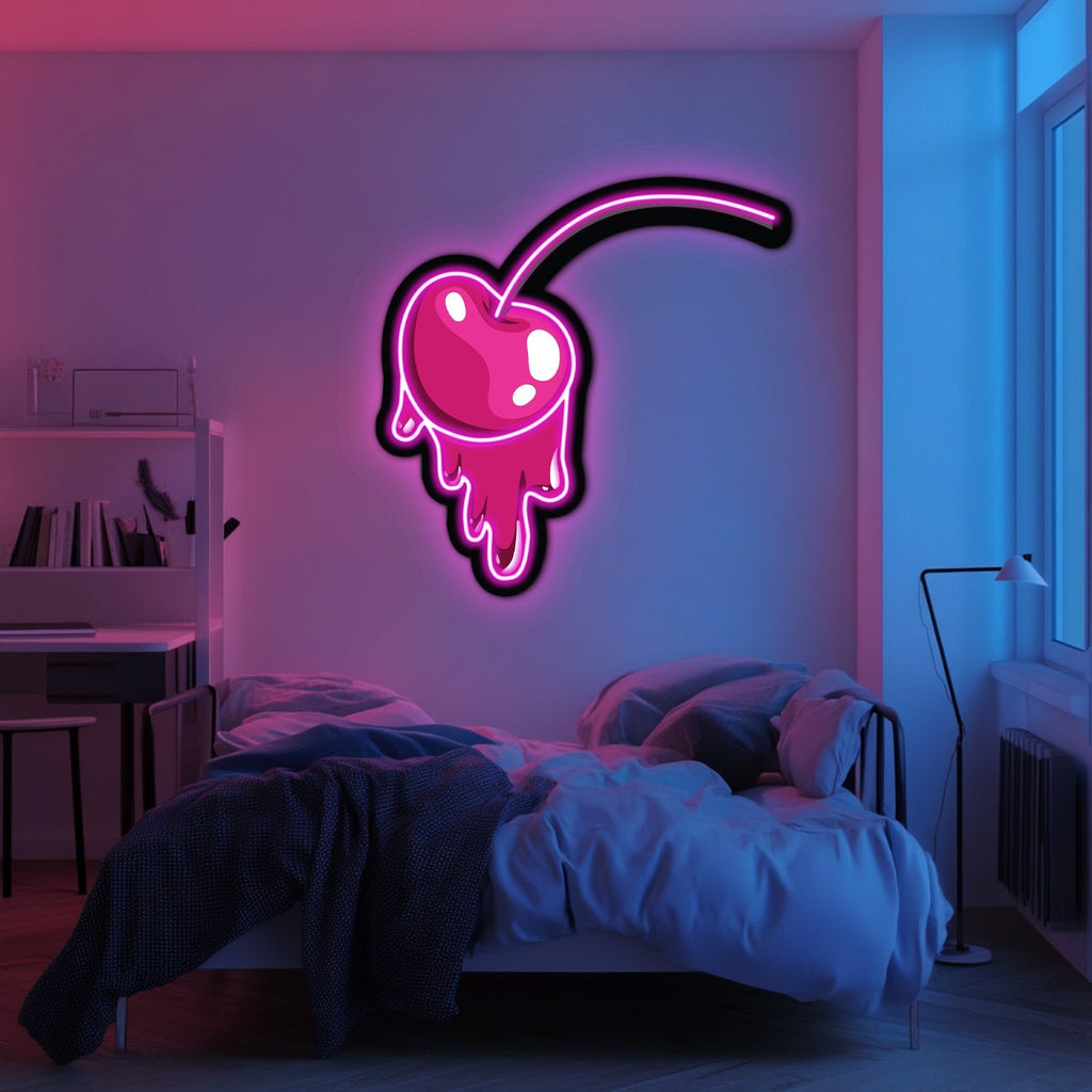 UV Printed Cherry Neon Wall Art- LV0056 Liviqon.co