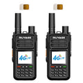 Ruyage X70 Nationwide Lifetime Free 4g+Uhf Walkie Talkies | Global Unlimited Range Dual Mode 2 Way Radios,Relay Function,3000mAh,for Job Site with SIM Cards 2 Pack Ruyage Radio