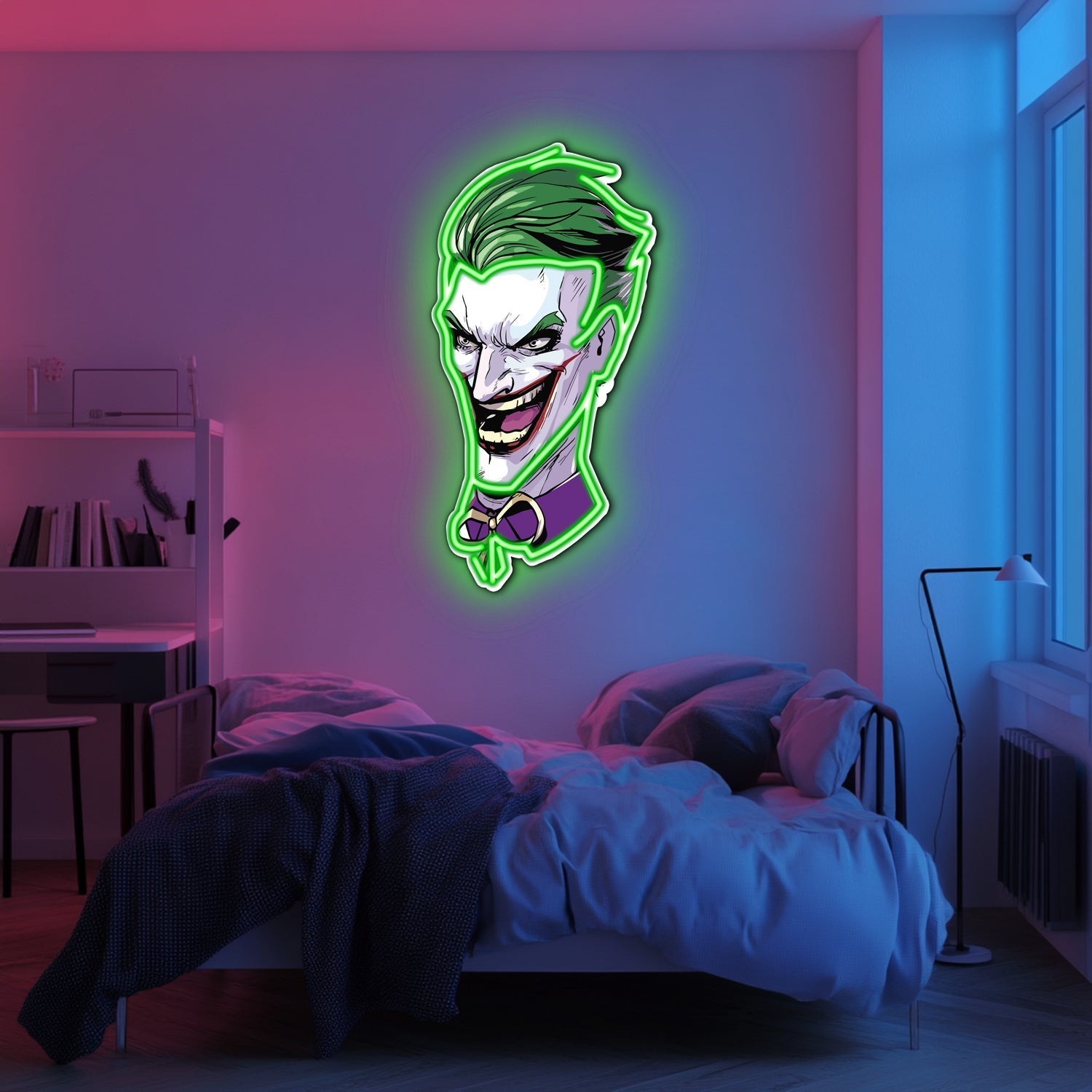 UV Printed Joker Neon Wall Art- LV0046 Liviqon.co