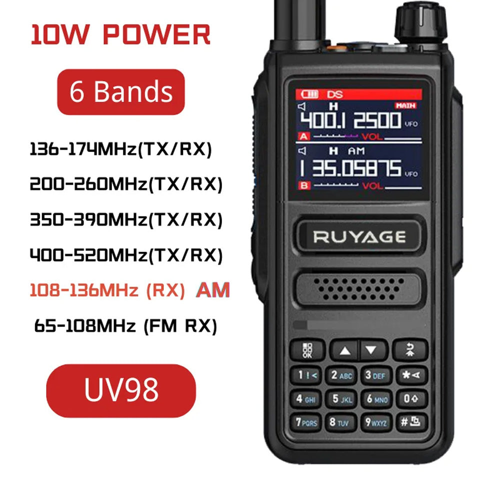 Ruyage Radio Analog Signal 10W Walkie-Talkie(UV98) Ruyage Radio