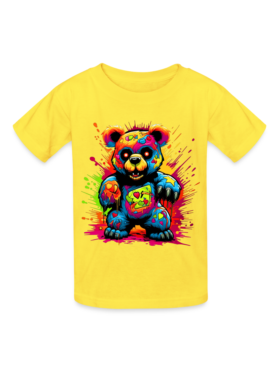 Boys Colorful Teddy Bear Short Sleeve T-Shirt NicholesGifts