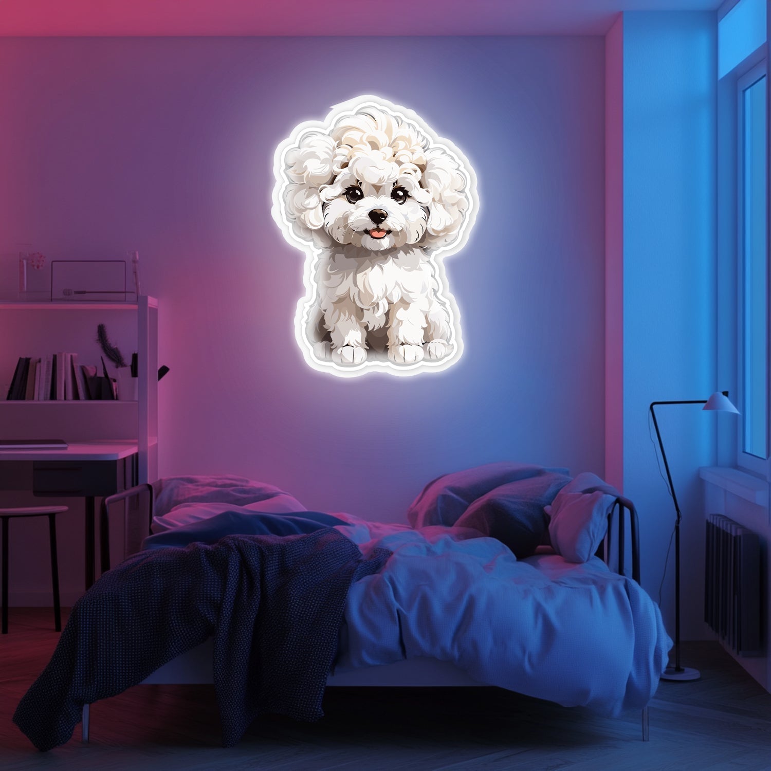 UV Printed Dog Neon Wall Art- LV0022 Liviqon.co