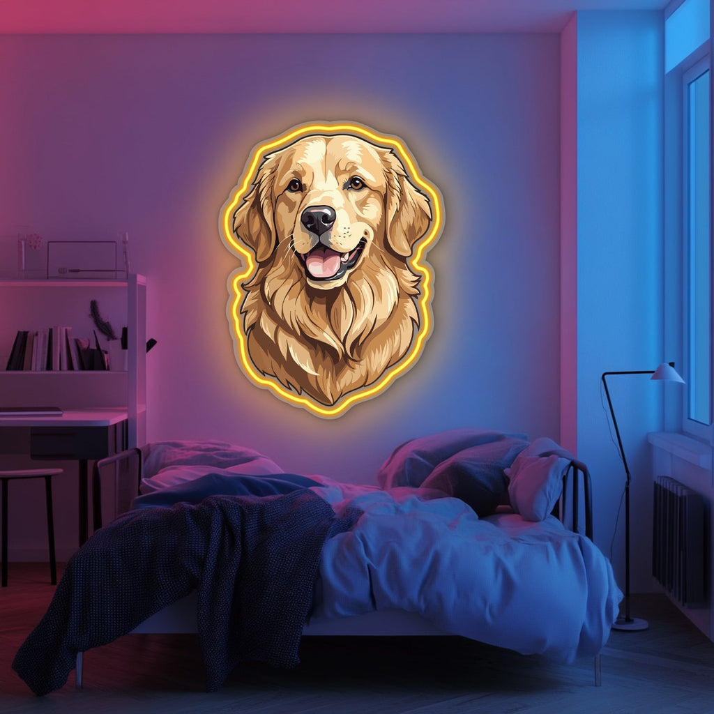 UV Printed Dog Neon Wall Art- LV0084 Liviqon.co