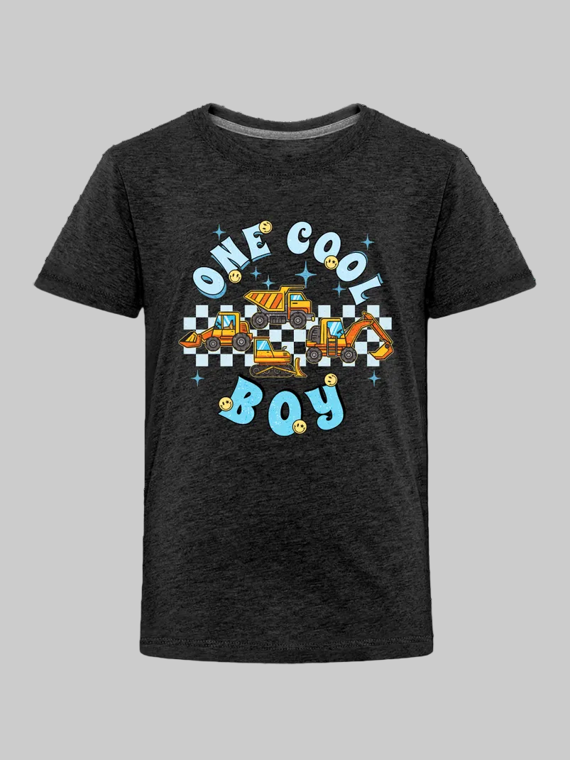 Toddler Boys One Cool Boy Short Sleeve Crewneck T-Shirt NicholesGifts