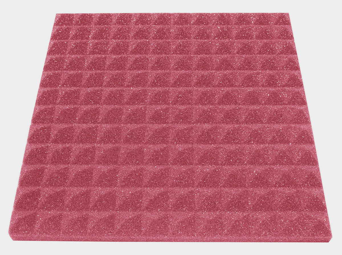 1 Inch Acoustic Foam Pyramid Style Panels - 13 Color Options SoundAssured