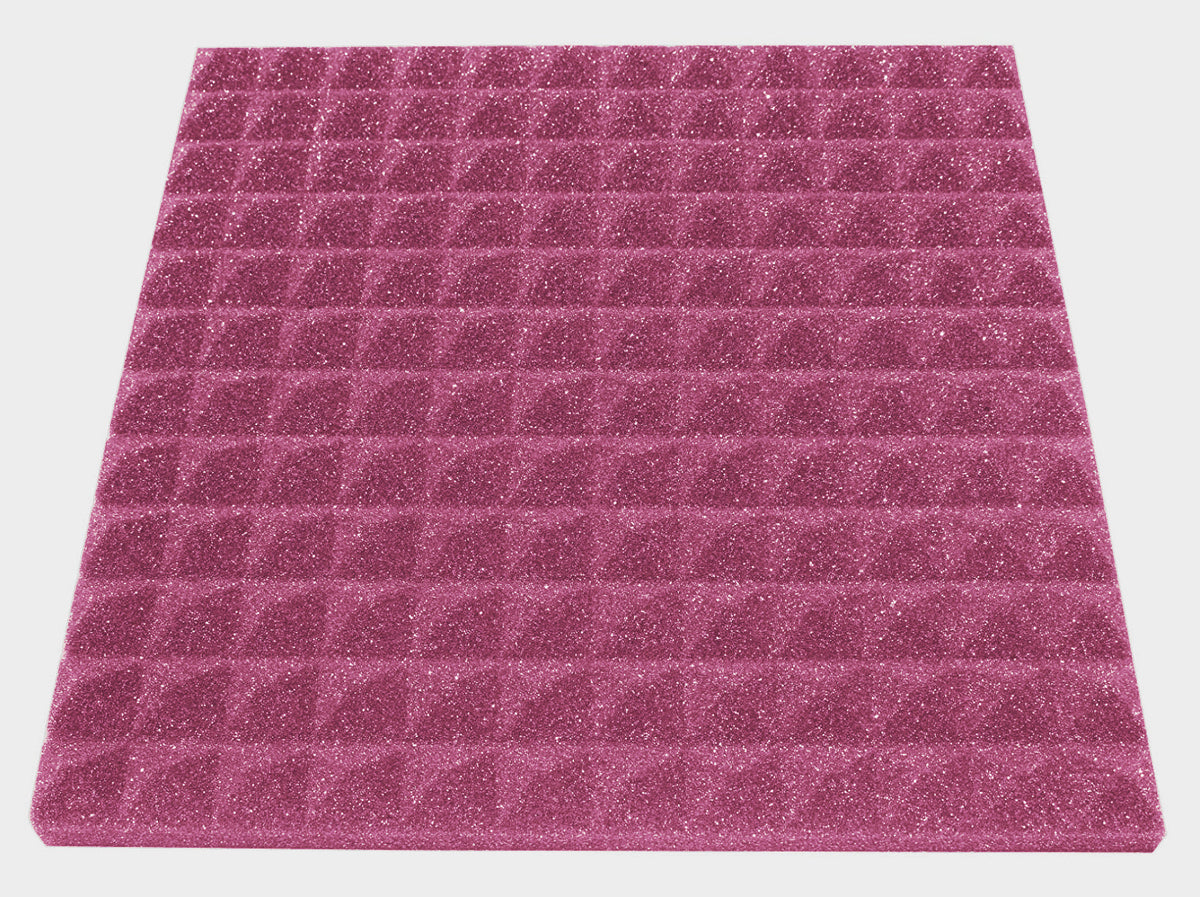 1 Inch Acoustic Foam Pyramid Style Panels - 13 Color Options SoundAssured