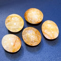 Golden Healer Quartz Palm Stone Gemstone Home Decor Carving Supply Amazing Crystals