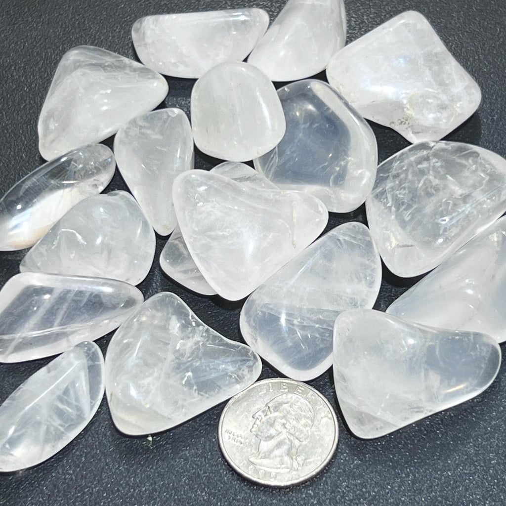 Girasol Moon Quartz Crystal Tumbled (By The Piece Or Pound) Bulk Wholesale Polished Gemstones Amazing Crystals