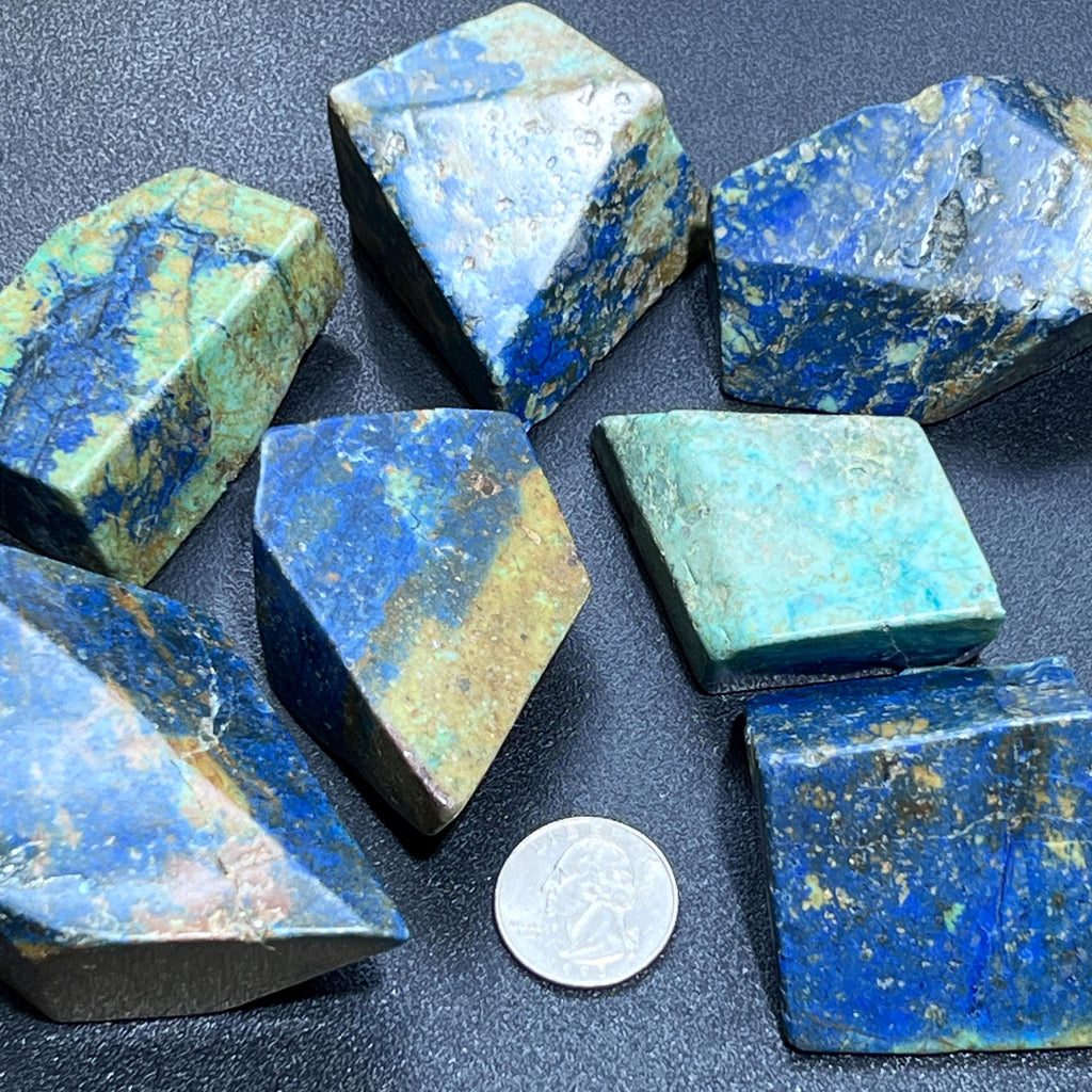 Azurite And Chrysocolla Free-form Shapes Carving Wholesale Amazing Crystals