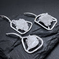 Quartz Crystal Cluster Pendant (Silver Plated) Statement Piece Amazing Crystals