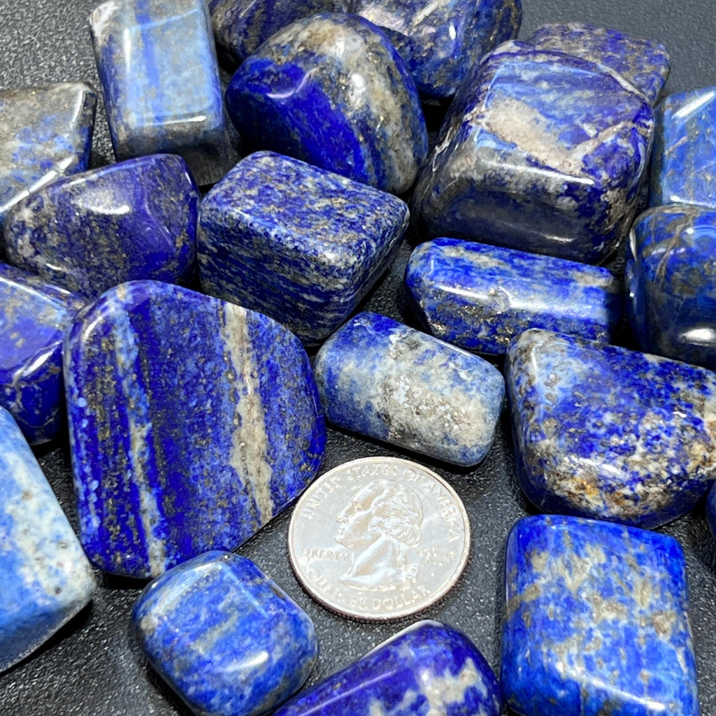 Lapis Lazuli Tumbled Stones Mixed Quality (By The Piece or Pound) Bulk Wholesale Lot Amazing Crystals
