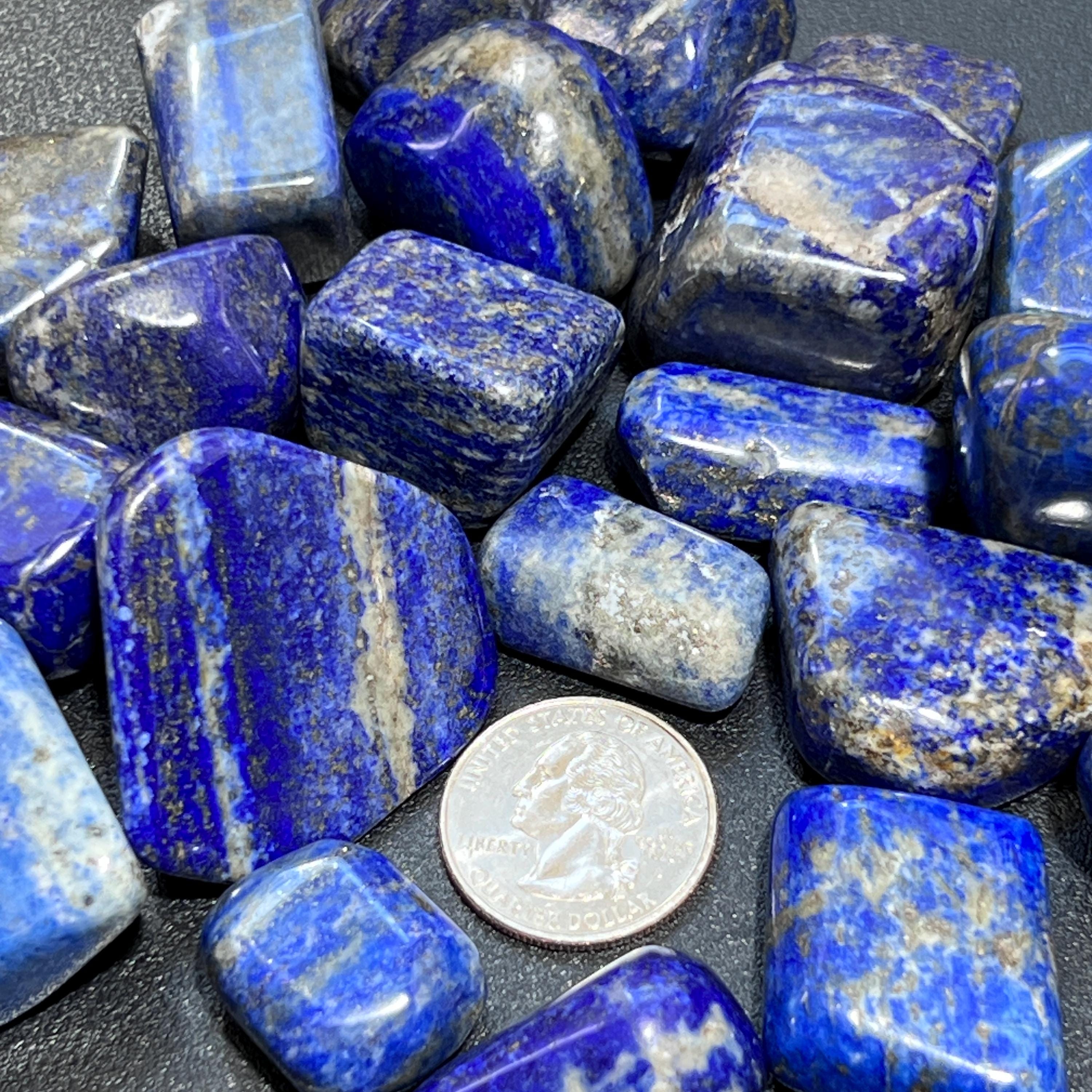 Lapis Lazuli Tumbled Stones Mixed Quality (By The Piece or Pound) Bulk Wholesale Lot Amazing Crystals