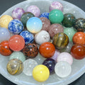 Mixed Crystal Spheres Small Marble Size (20mm) Gemstone Carving Decor Amazing Crystals
