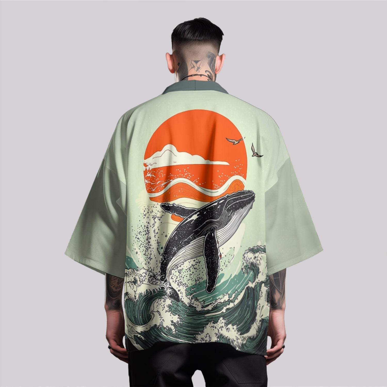 K23 Green Whale Kimono Niepce
