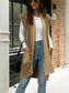 Pocketed Open Front Cap Sleeve Cardigan