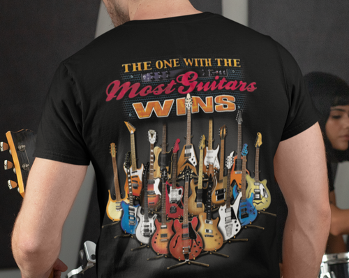 Most Guitars Wins Graphic Tee Taboo
