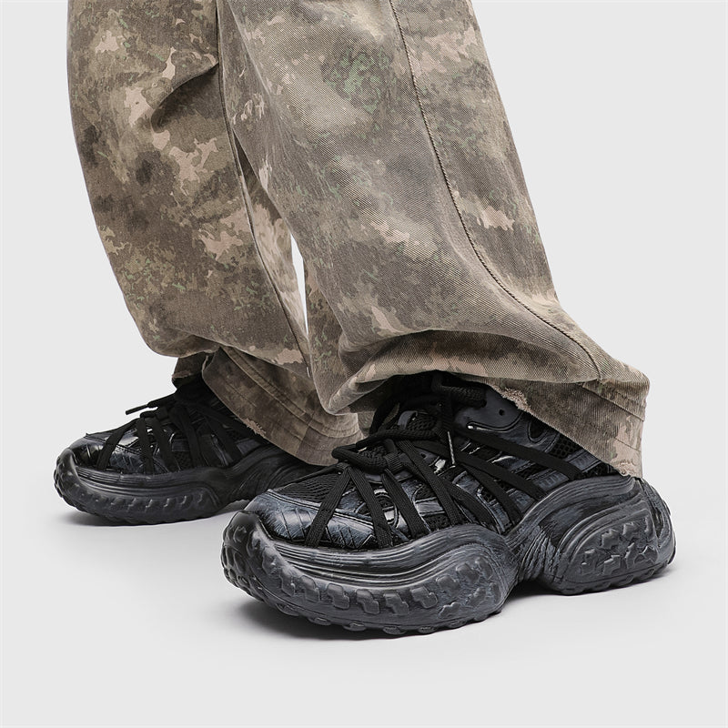 S8888 Black Tire Sneakers Niepce
