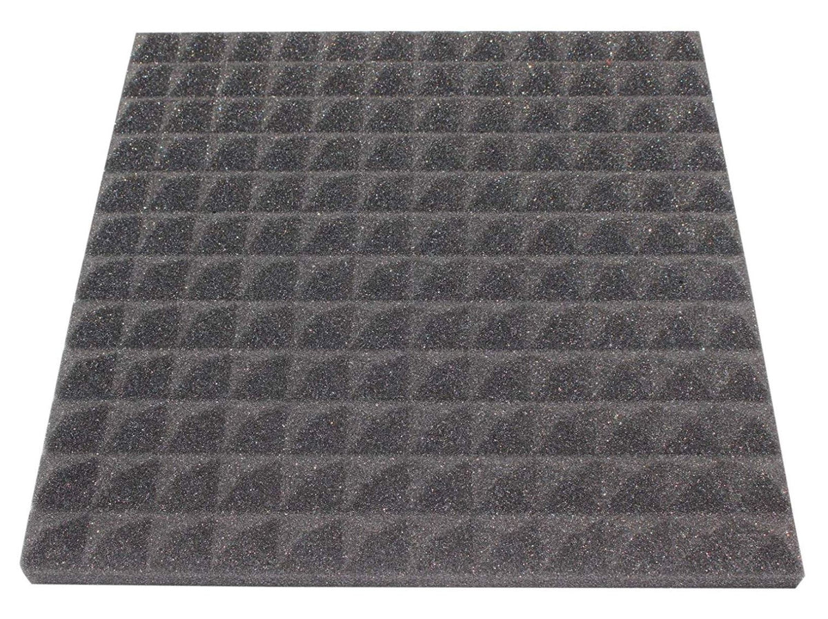 1 Inch Acoustic Foam Pyramid Style Panels - 13 Color Options SoundAssured