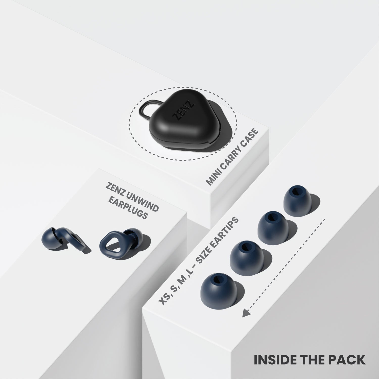 ZENZ - Unwind Earplugs - Lagoon Navy ZENZ