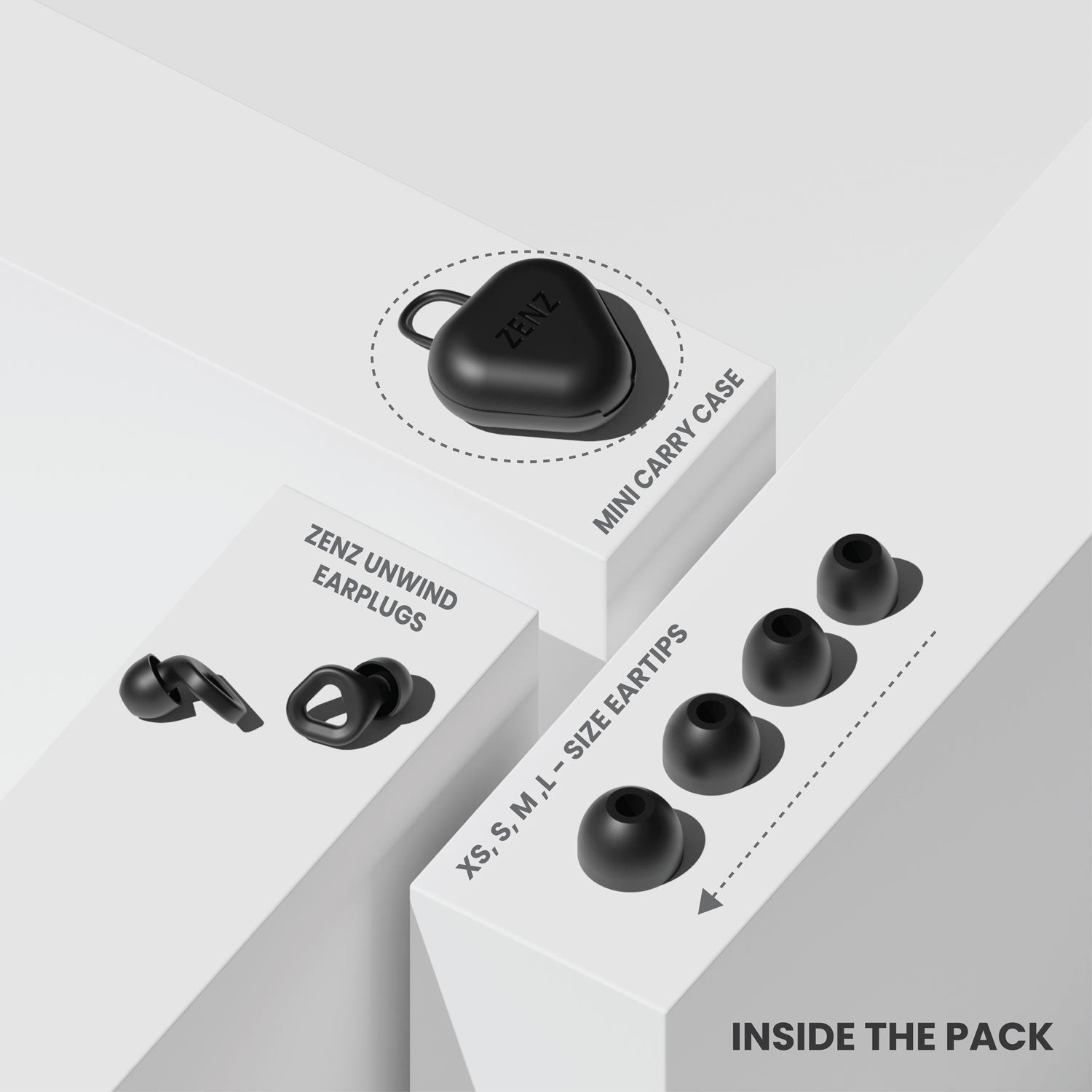 ZENZ - Unwind Earplugs - Onyx Black ZENZ