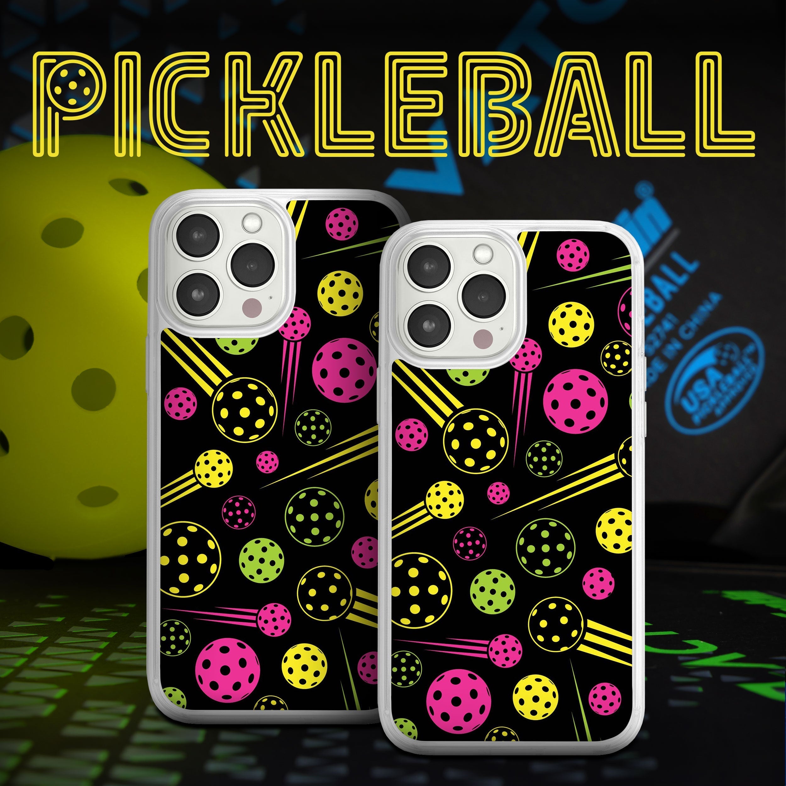 Pickleball HD Apple iPhone 12 Series Mag-Safe Phone Case Affinity Bands