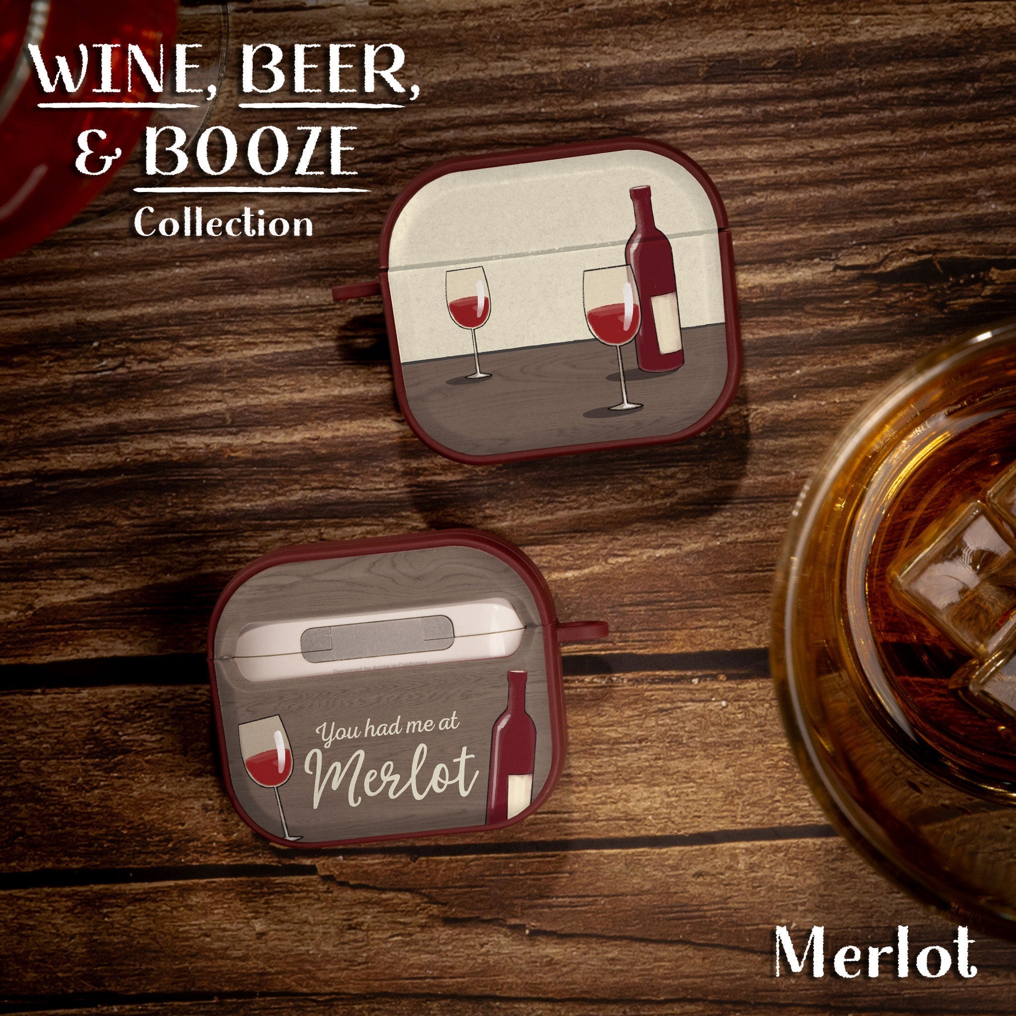 Wine, Beer, & Booze HDX Apple AirPods Gen 3 Case Cover Affinity Bands