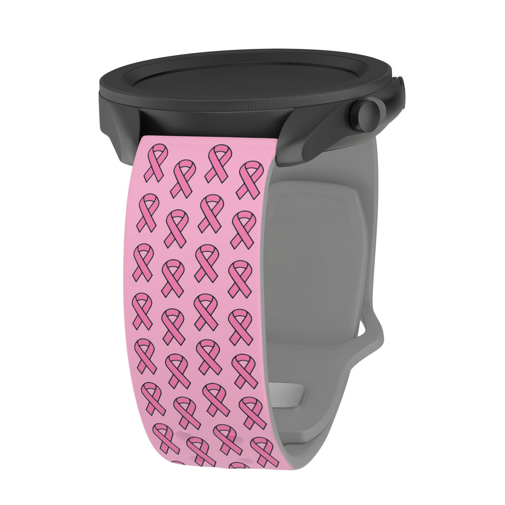 Breast Cancer Awareness HD  Watchband for Samsung, Garmin, Fossil, and More Affinity Bands