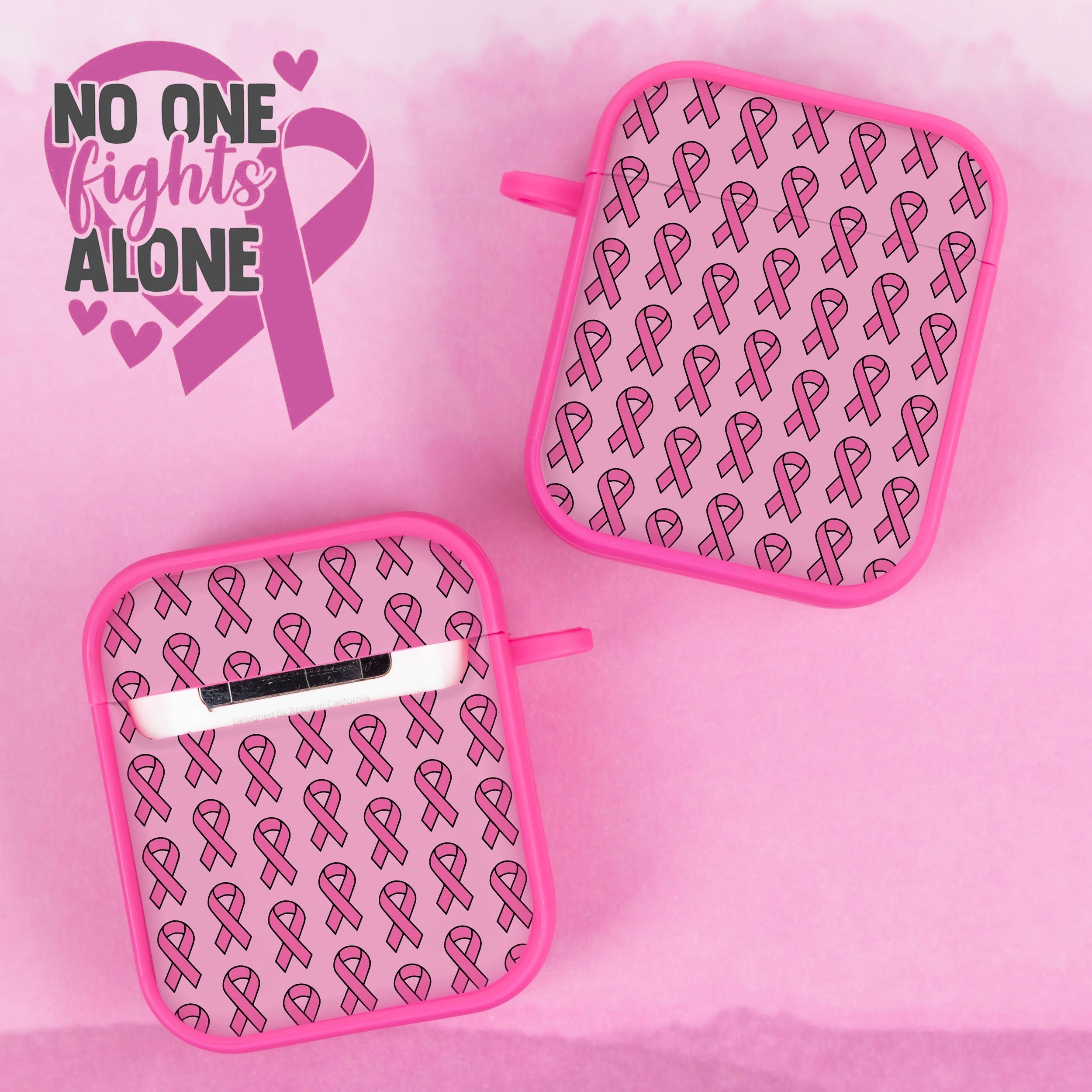 Breast Cancer Awareness HDX Apple AirPods Gen 1 & 2 Case Cover Affinity Bands