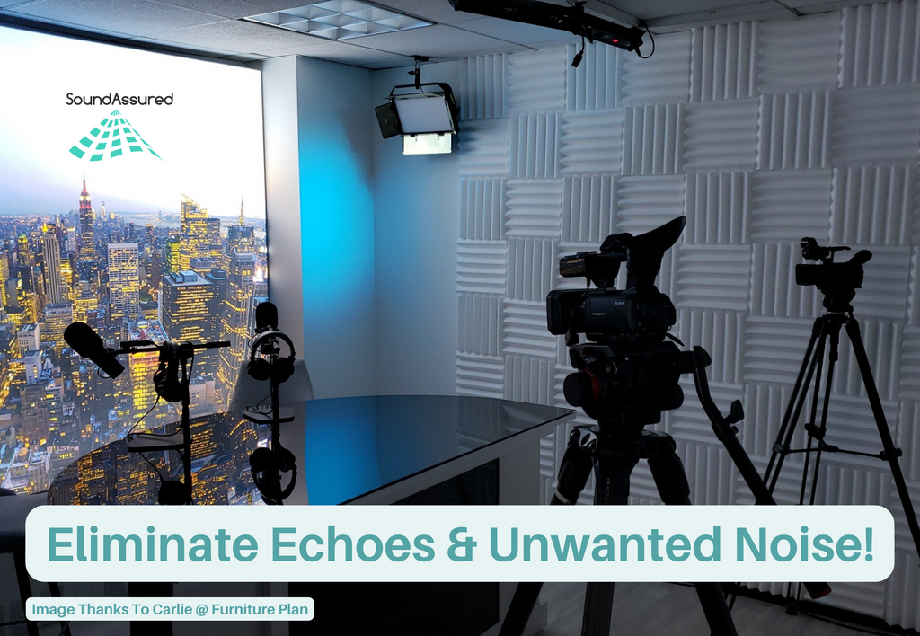 White Acoustic Foam Panels - 12x12x2.5" SoundAssured