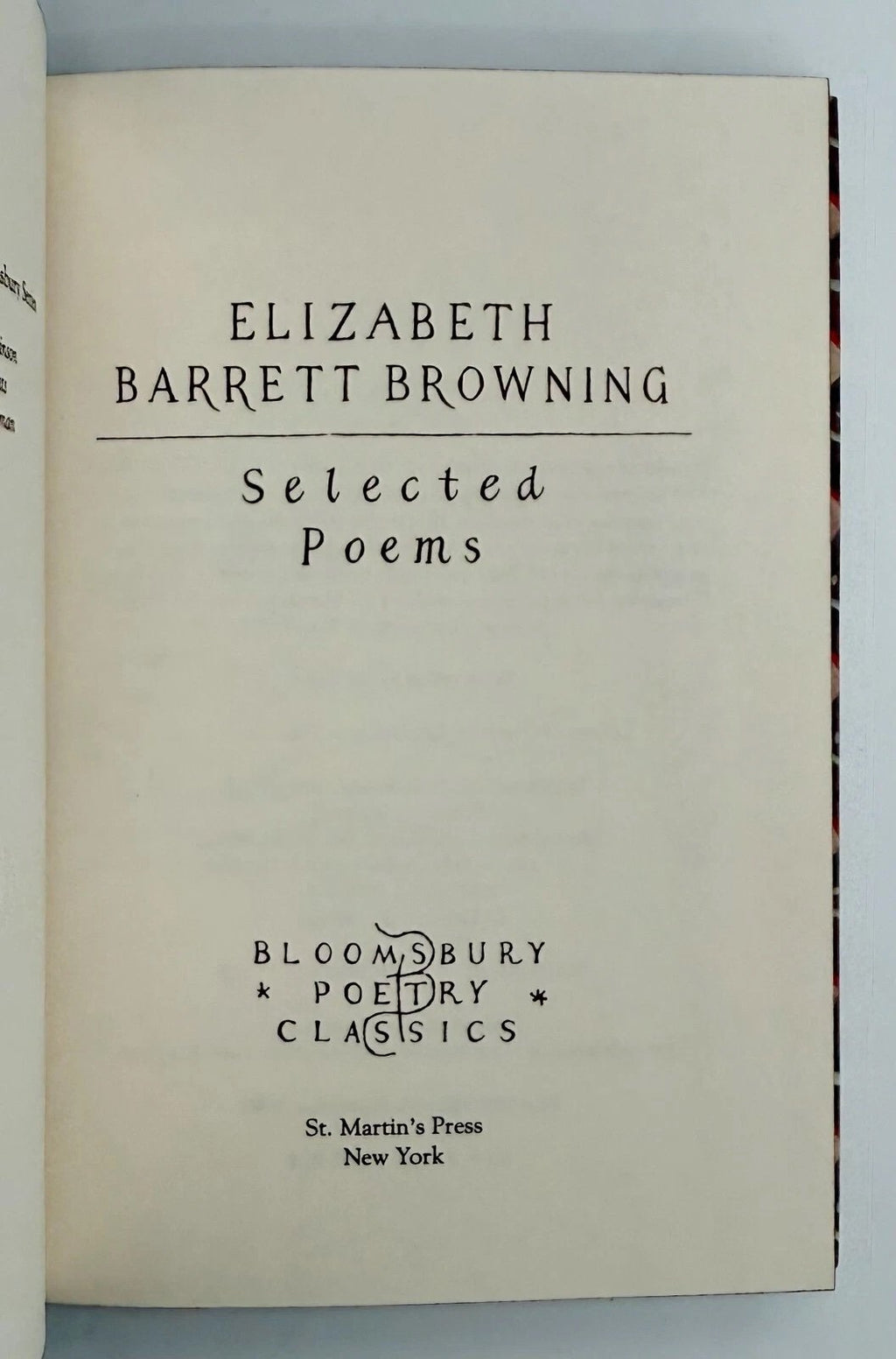 Selected Poems by Elizabeth Barrett Browning Cedar Leaf Books