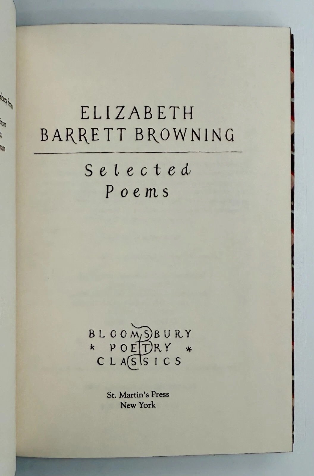 Selected Poems by Elizabeth Barrett Browning Cedar Leaf Books