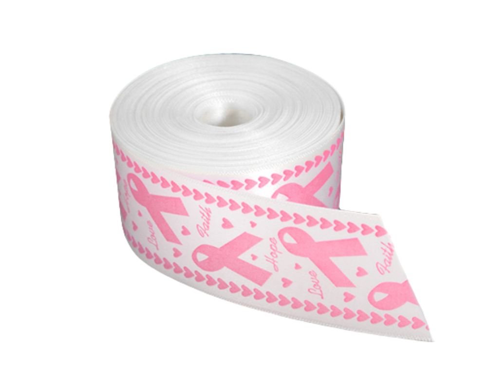 20 Yards Pink Satin Awareness Ribbon The Awareness Company