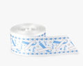 20 Yards Satin Blue & White Awareness Ribbon By The Yard The Awareness Company