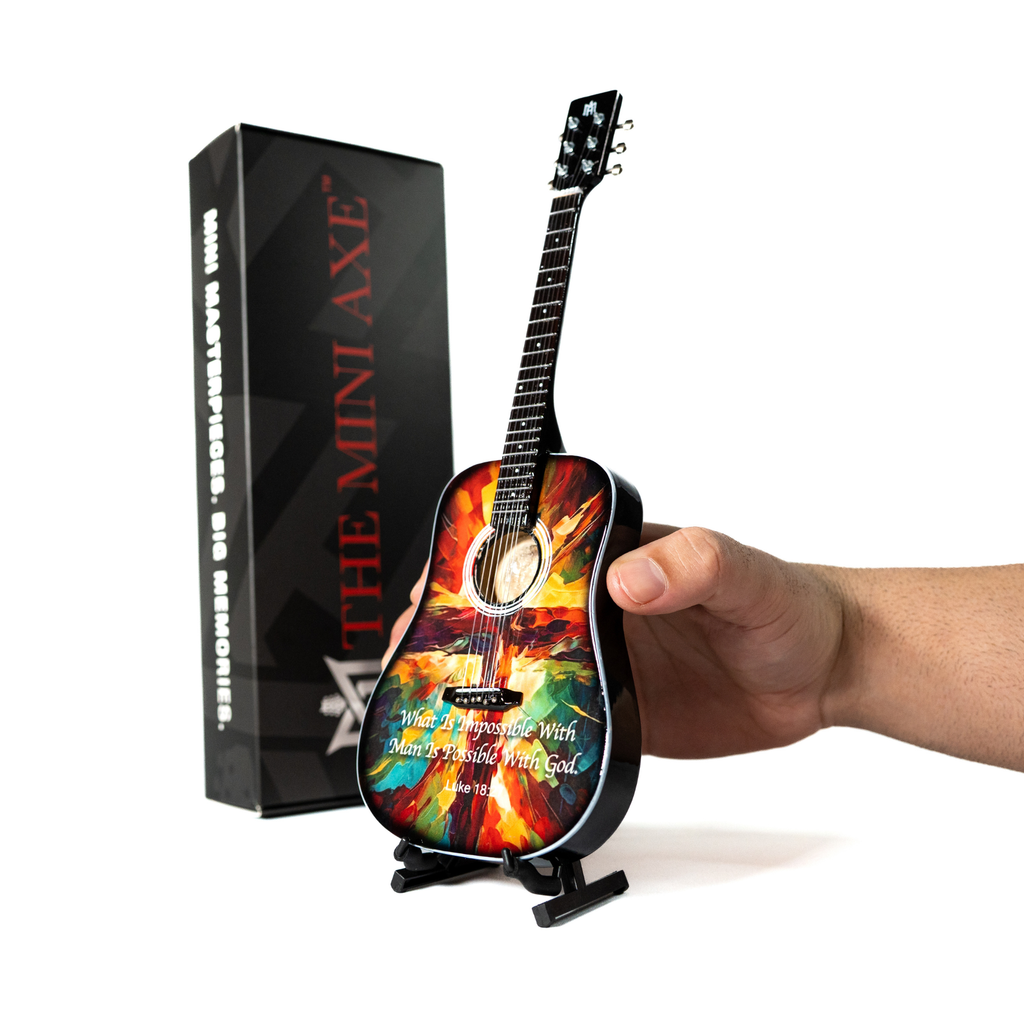 Luke 18:27 Collectible Miniature Guitar The Mini Axe