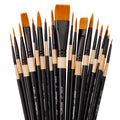 Studio Mixed Media Gold Nylon Brush Set - 21 pc KINGART