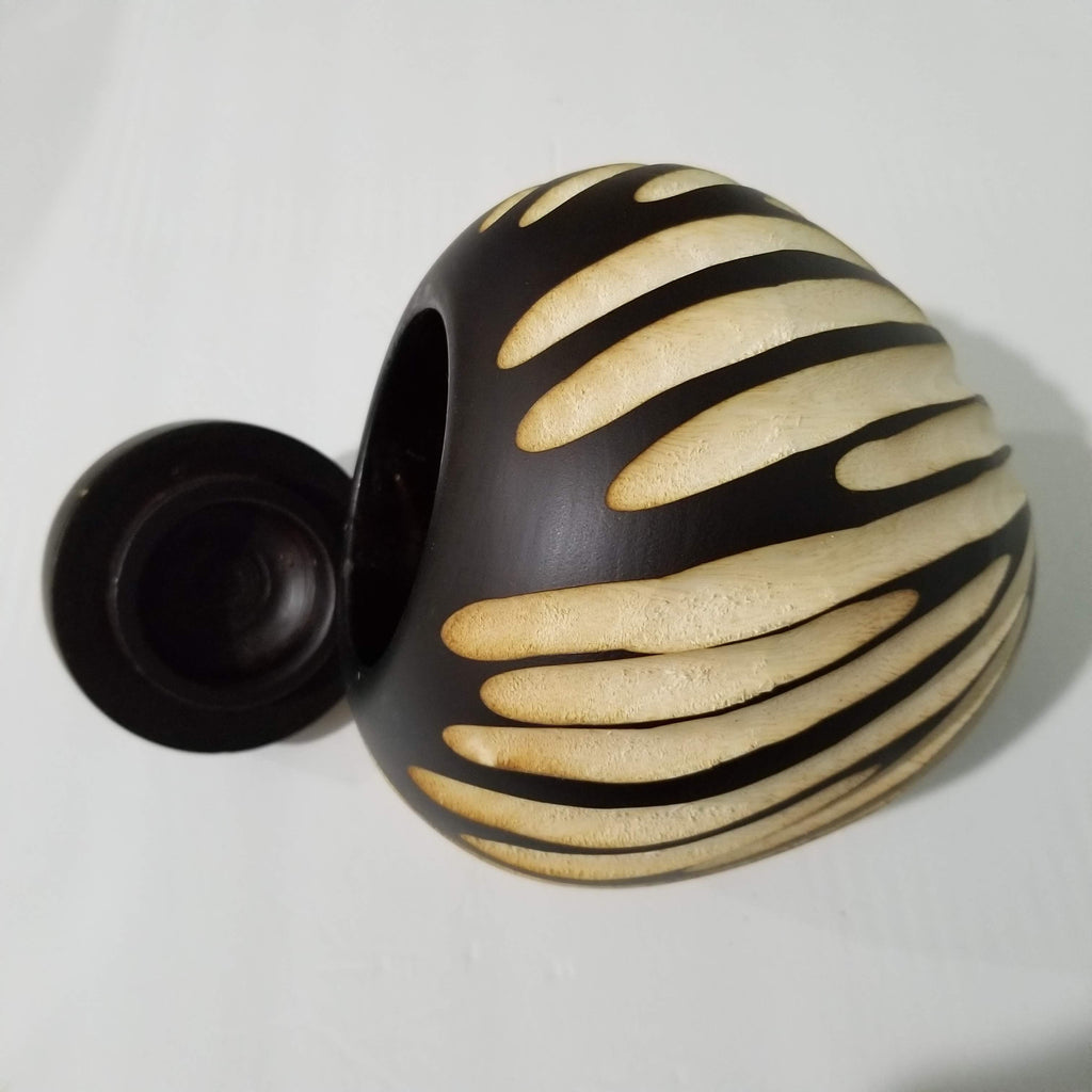 Savanna Bloom Handcrafted Wooden Jar Music Frog Co